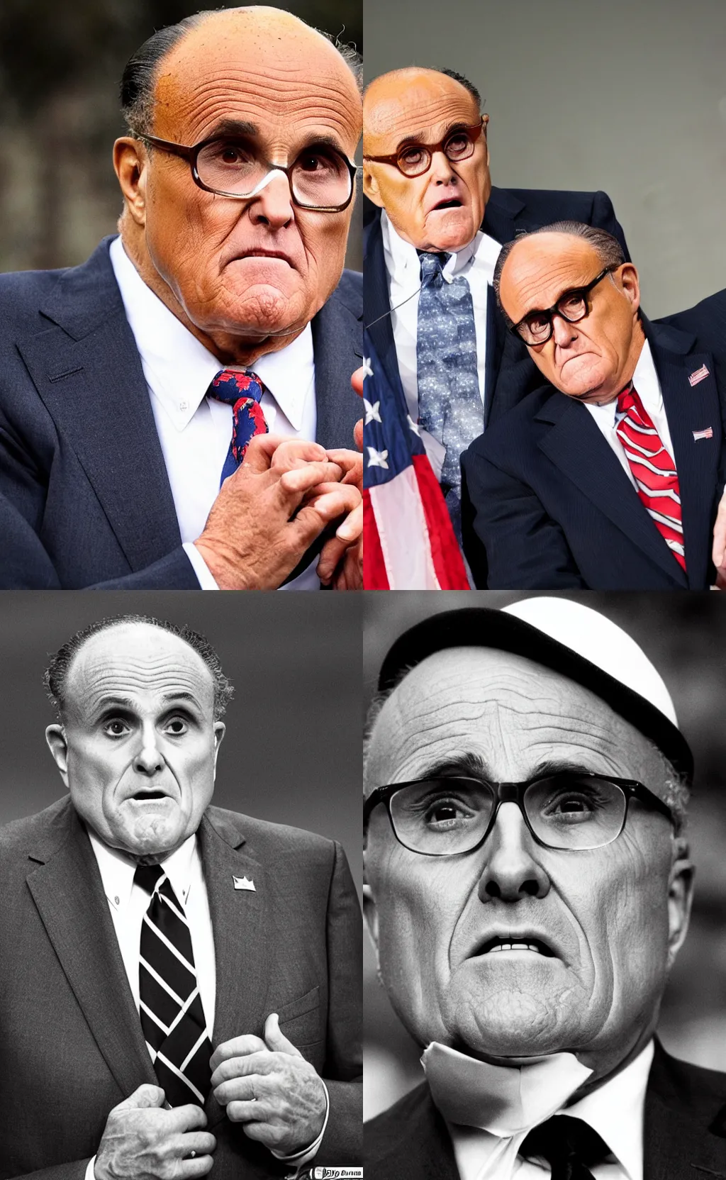 Prompt: rudy giuliani really really long face