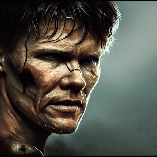 Prompt: portrait of morten harket as a zombie, 7 days to die zombie, fine art, award winning, intricate, elegant, sharp focus, cinematic lighting, highly detailed, digital painting, 8 k concept art, art by guweiz and z. w. gu, masterpiece, trending on artstation, 8 k