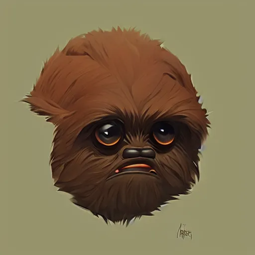 Image similar to face icon stylized minimalist ewoks, loftis, cory behance hd by jesper ejsing, by rhads, makoto shinkai and lois van baarle, ilya kuvshinov, rossdraws global illumination