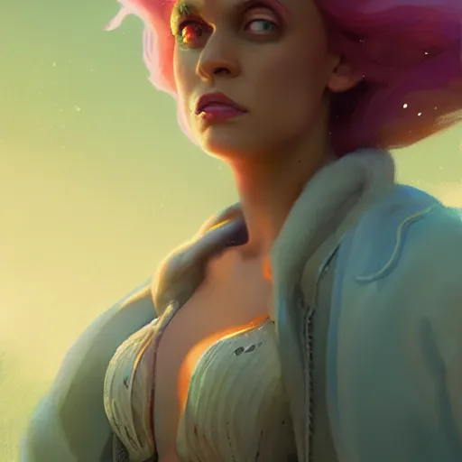 Prompt: portrait of doc brown as arielle the mermaid, disney animation, sharp, illustration, sharp, fanart, anime key art by greg rutkowski, bloom, dramatic lighting sharp focus, cinematic, artbook, smooth, centered