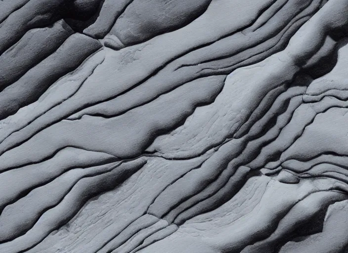 Image similar to minimalist charred rocky snowdrift landscape with cliff contours from mulan ( 1 9 9 8 )