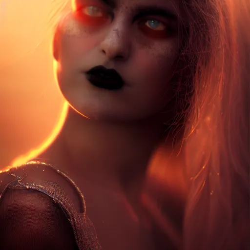 Prompt: photographic portrait of a stunningly beautiful gothic cyberpunk female in soft dreamy light at sunset, god rays, contemporary fashion shoot, by edward robert hughes, annie leibovitz and steve mccurry, david lazar, jimmy nelsson, breathtaking, 8 k resolution, extremely detailed, beautiful, establishing shot, artistic, hyperrealistic, beautiful face, octane render