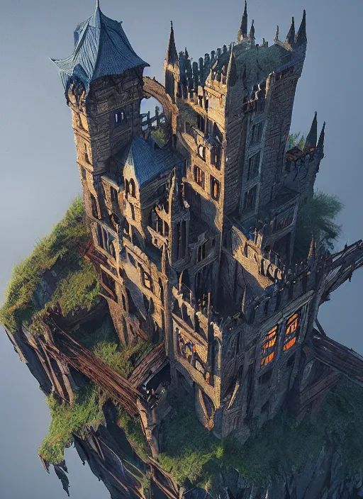 Prompt: Castle ravenloft, intricate artwork by Tooth Wu and wlop and beeple. octane render, hyper realism, 8k