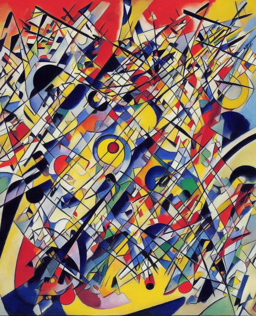 Image similar to painting by vasily kandinsky