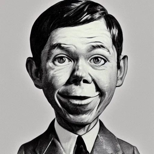 Prompt: portrait of alfred e neuman