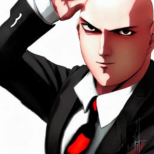 Image similar to portrait of agent 4 7, anime fantasy illustration by tomoyuki yamasaki, kyoto studio, madhouse, ufotable, comixwave films, trending on artstation