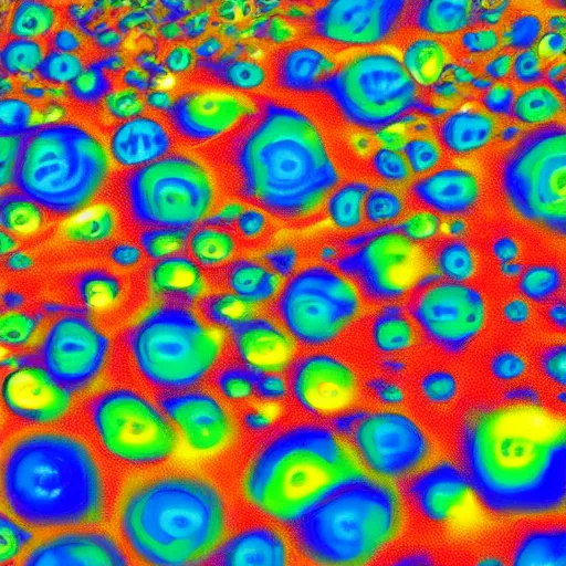 Image similar to those shifting blobs of color we see when we close our eyes