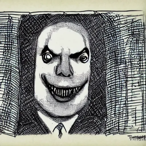 Image similar to a portrait of benjamin netanyahu as dracula, tim burton style