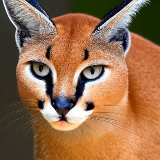 Image similar to high quality closeup shot of a caracal