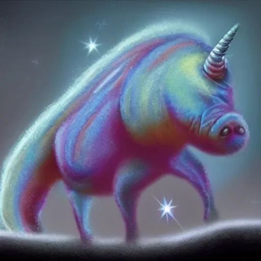 Image similar to photo of a unicorn tardigrade