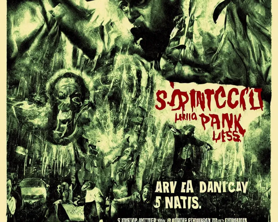 Image similar to a horror movie poster about saint patrick's day