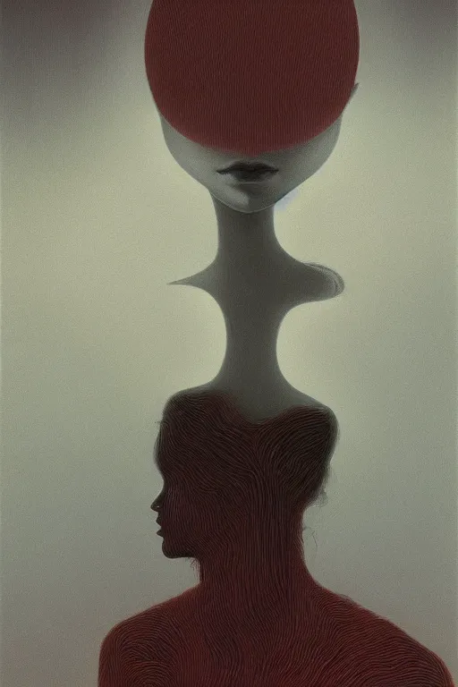 Image similar to woman wearing oculus and digital glitch head edward hopper and james gilleard, zdzislaw beksisnski, higly detailed