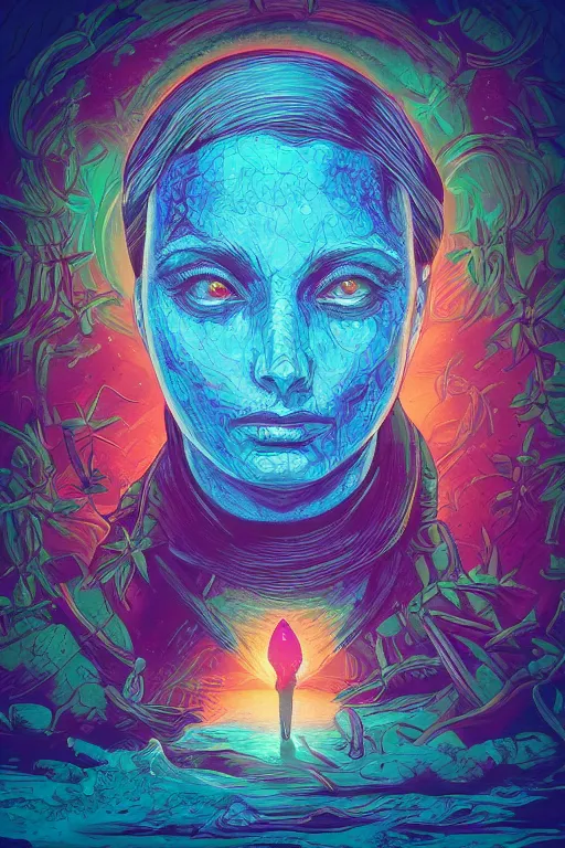 Image similar to portrait of jewel 🐢 dreamer in the style of Rob Lefield and Dan Mumford , trending on artstation, digital art,surrealism ,macro,blueprint ,vaporwave ,