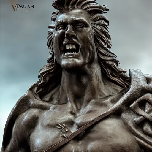 Prompt: vercingetorix statue, intricate detail, royo, vallejo, frazetta, giger, whealan, hd, unreal engine,