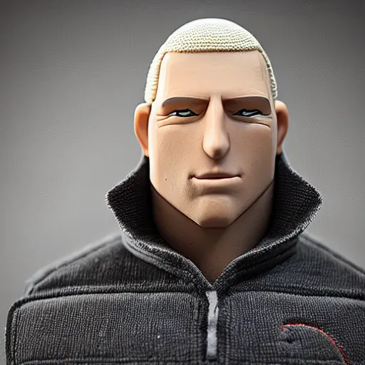 Prompt: Hank Venture in real life a round face and athletic body and neck, thin, blonde buzzcut, realistic, very realistic, hyperrealistic, highly detailed, very detailed, extremely detailed, detailed, digital art, oil painting, trending on artstation, headshot and bodyshot, detailed face, very detailed face, extremely detailed face, HD Quality, 8k resolution, very very detailed face, real life