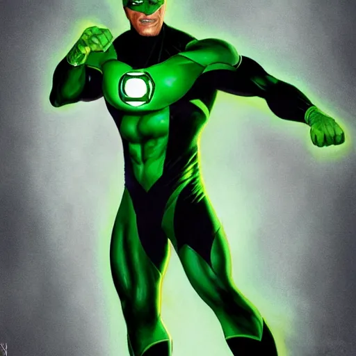 Image similar to A studio full body shot of a photorealistic green lantern performer by Jamie Foxx, symmetrical face, deep focus, D&D, fantasy, intricate, elegant, highly detailed, digital painting, artstation, concept art, matte, sharp focus, illustration, hearthstone, art by Artgerm and Greg Rutkowski and Alphonse Mucha