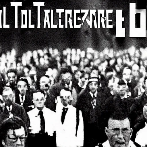 Image similar to a totalitarian nightmare.