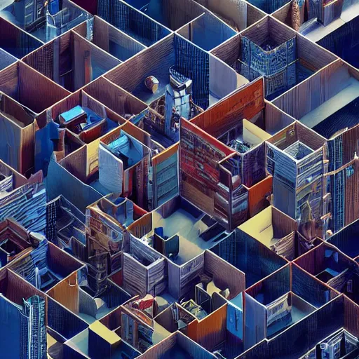 Image similar to city birds eye view, tetris, intricate artwork by tooth wu and wlop and beeple. octane render, trending on artstation, greg rutkowski very coherent symmetrical artwork. cinematic, hyper realism, high detail, octane render