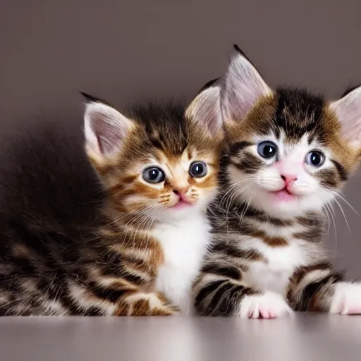 Prompt: cute kittens, studio photo
