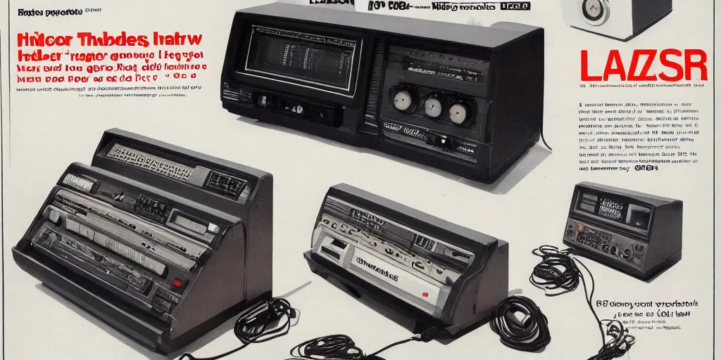 Prompt: 1 9 8 0 s radio shack advertisement for the new lzx chromagnon video pattern generator