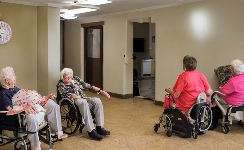 Image similar to An emergency inside the retirement home