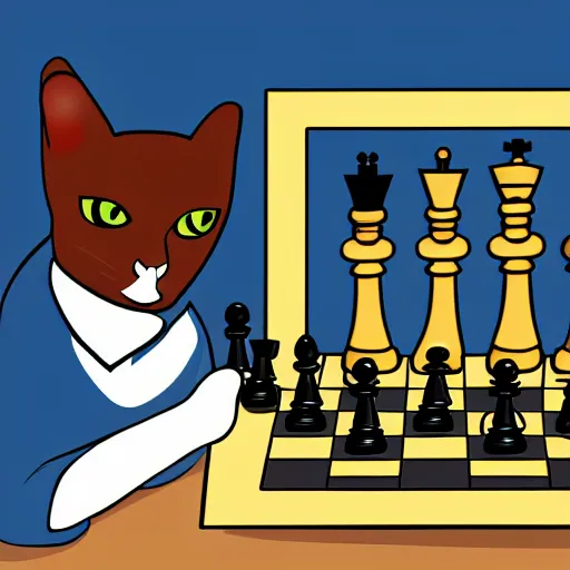 Prompt: how to teach a cat to play chess, wikihow
