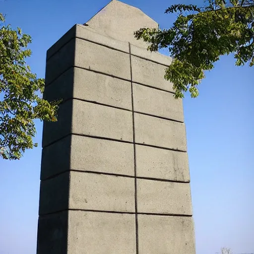 Prompt: yugoslavian brutalist concrete monument