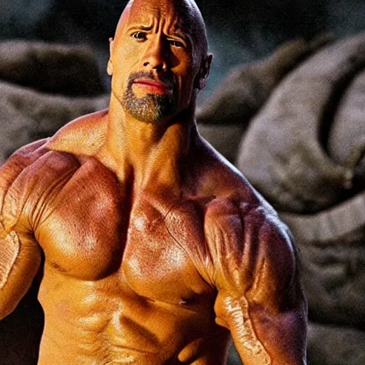 Image similar to dwayne johnson cast as the thing in mcu movie