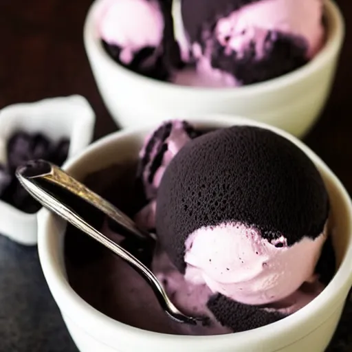 Image similar to dreamy black icecream