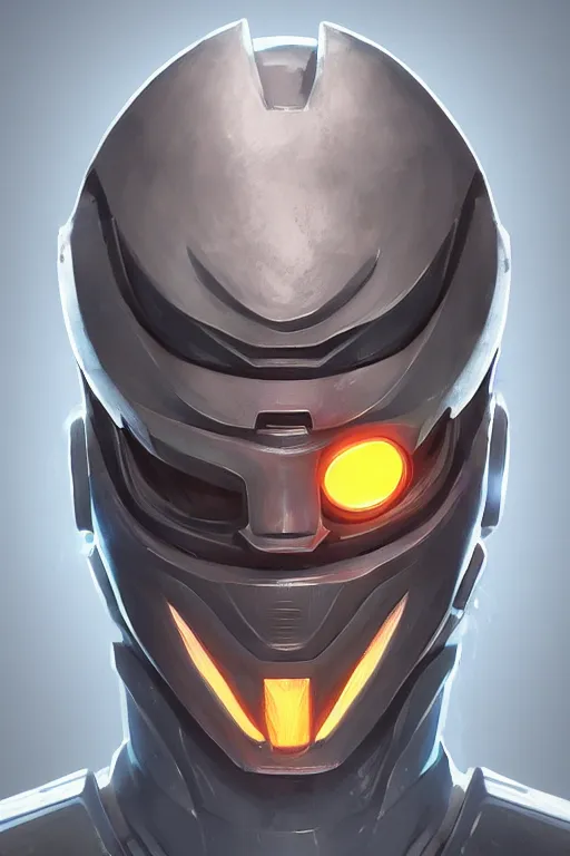 Image similar to epic mask helmet robot ninja portrait stylized as fornite style game design fanart by concept artist gervasio canda, behance hd by jesper ejsing, by rhads, makoto shinkai and lois van baarle, ilya kuvshinov, rossdraws global illumination radiating a glowing aura global illumination ray tracing hdr render in unreal engine 5