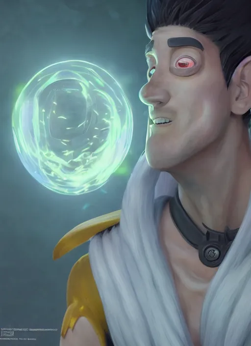 Prompt: fantasy portrait of saitama as minion from despicable me, au naturel, hyper detailed, digital art, trending in artstation, cinematic lighting, studio quality, smooth render, unreal engine 5 rendered, octane rendered, art style by klimt and nixeu and ian sprigger and wlop and krenz cushart and kim jung gi and greg rutkowski