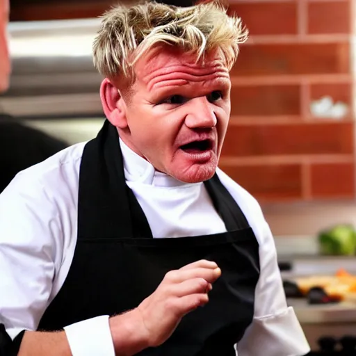 Image similar to gordon ramsay yelling at school lunch ladies