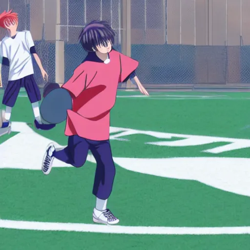 Image similar to Tetsuya Kuroko playing football, 8K