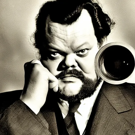 Prompt: orson welles. award winning photography