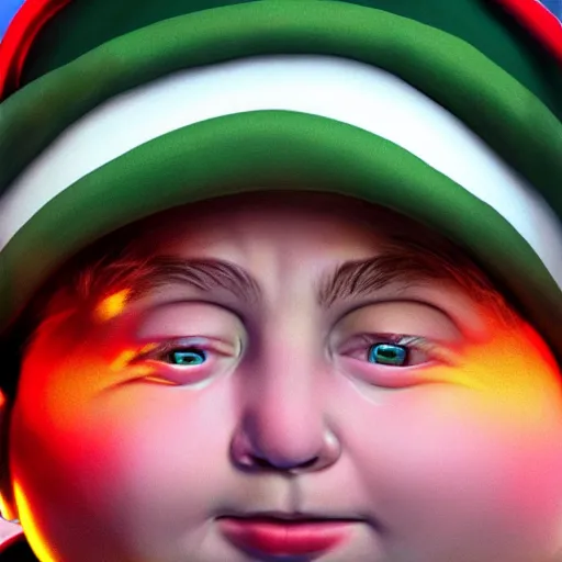 Prompt: Photorealistic Eric Cartman. Hyperdetailed photorealism, 108 megapixels, amazing depth, glowing rich colors, powerful imagery, psychedelic Overtones, 3D finalrender, 3d shading, cinematic lighting, artstation concept art