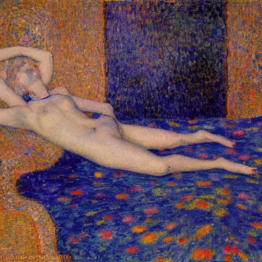 Prompt: Liminal space in outer space by Frederick Carl Frieseke