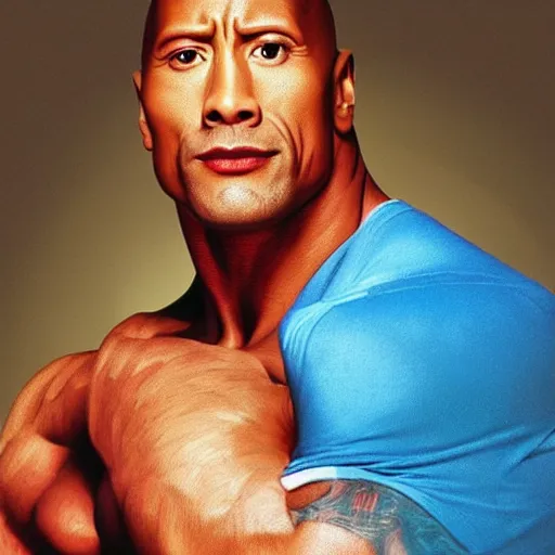 Image similar to dwayne johnson in rugrats