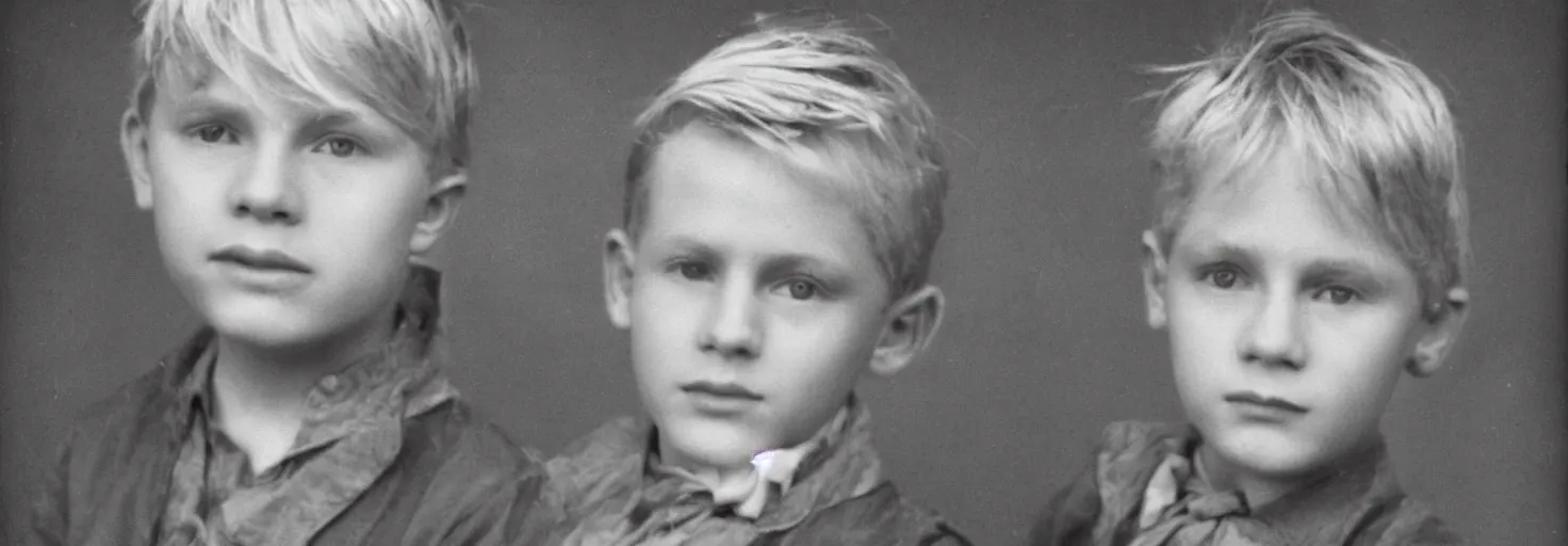 Image similar to photo of a blond boy age 10.