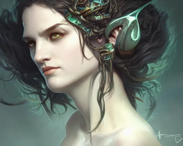 Prompt: changeling who is eclectic and has bushy hair along with a sword, deep focus, d & d, fantasy, intricate, elegant, highly detailed, digital painting, artstation, concept art, matte, sharp focus, illustration, hearthstone, art by artgerm and greg rutkowski and alphonse mucha