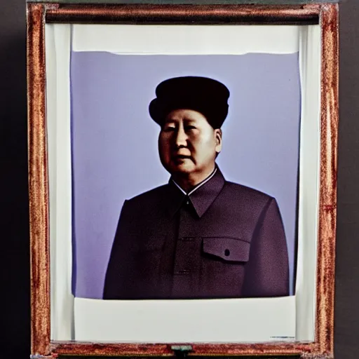 Prompt: mao zedong, portrait, 3 5 mm film, by nick knight