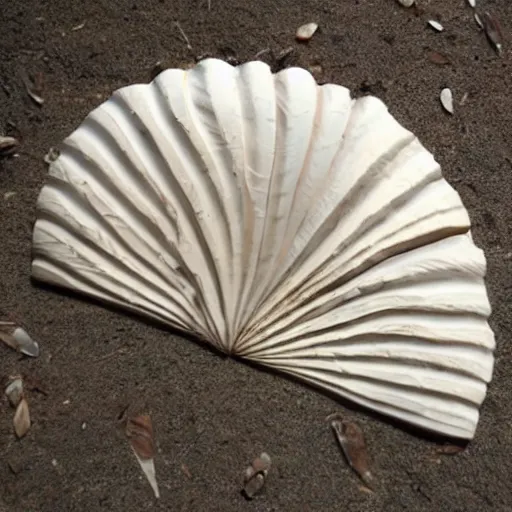 Prompt: carved shell art