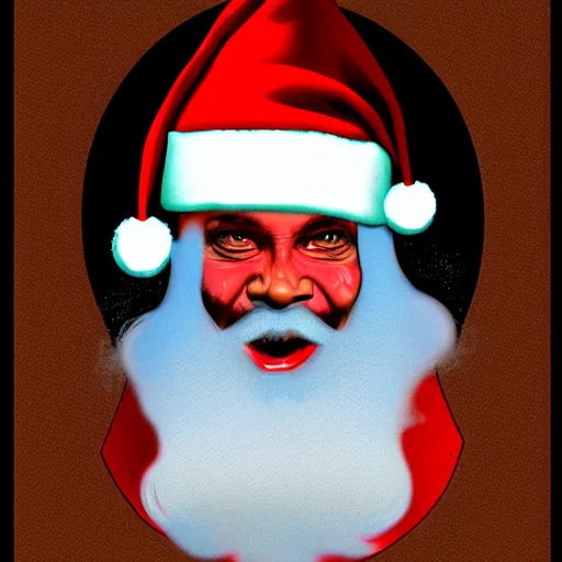 Image similar to satan claus, digital art