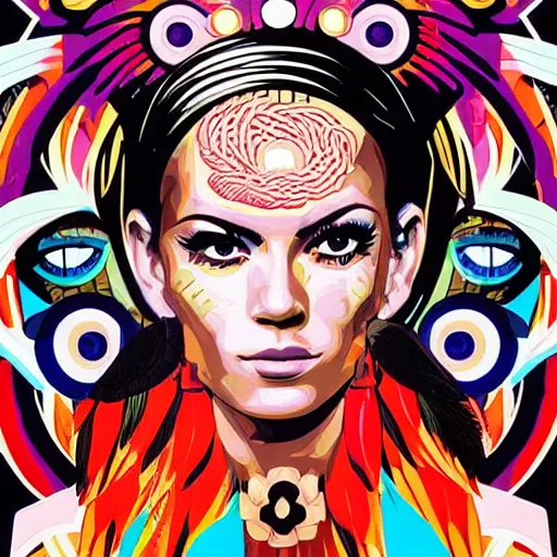 Image similar to portrait by Tristan Eaton