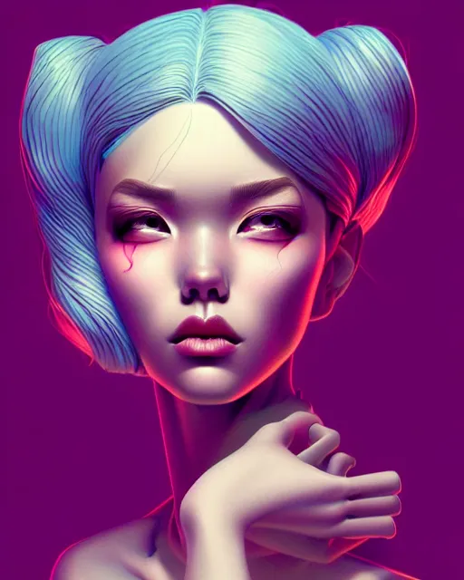 Image similar to richly detailed color illustration of a typical-bad-day illustrated by Artgerm and Mina Petrovic and Timothy Kong and Marina Federovna. 3D shadowing