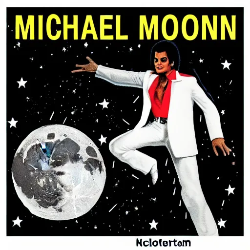 Prompt: michael jackson dancing on the moon with aliens