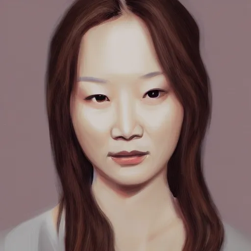 Prompt: portrait of Jeon So Min, concept art, digital painting