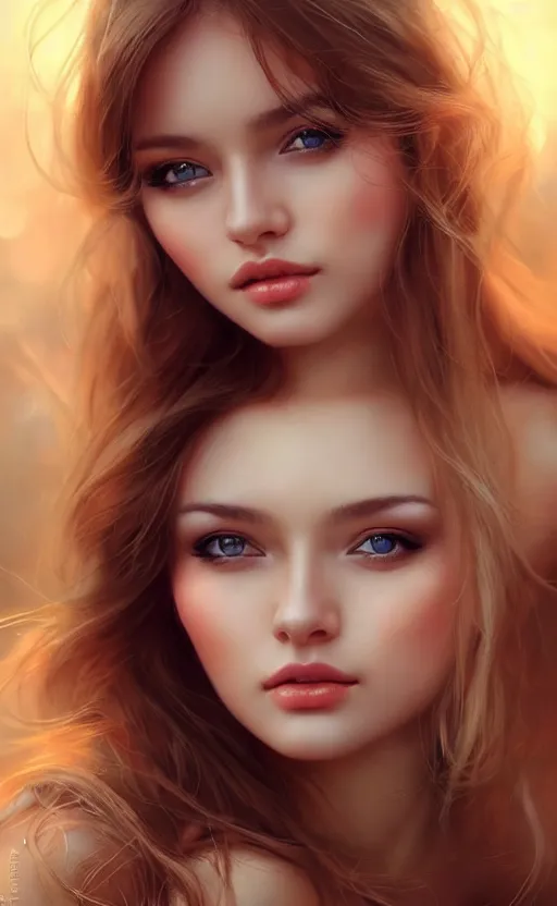 Image similar to a gorgeous russian female photo, bokeh, beautiful face, professionally retouched, soft lighting, realistic, smooth face, full body shot, torso, dress, perfect eyes, sharp focus on eyes, 8 k, high definition, insanely detailed, intricate, elegant, art by artgerm and kyoung hwan kim