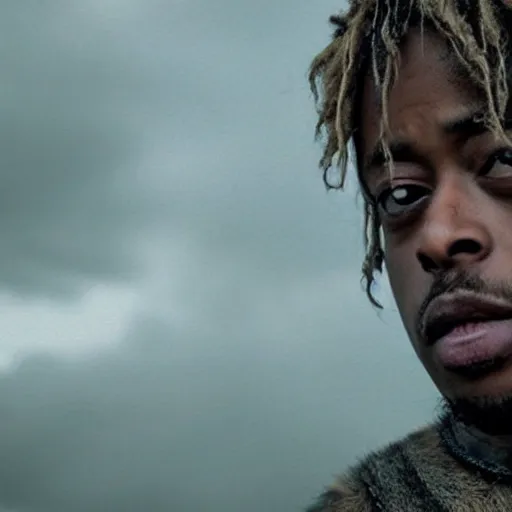 Image similar to juice wrld in Vikings very detailed 4k quality super realistic