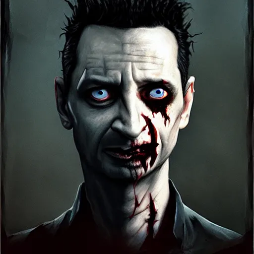 Prompt: dave gahan as a zombie, zombie with white eyes, 7 days to die zombie, fine art, award winning, intricate, elegant, sharp focus, cinematic lighting, highly detailed, digital painting, 8 k concept art, art by z. w. gu and alex konstad and brom and michael hussar, masterpiece, 8 k