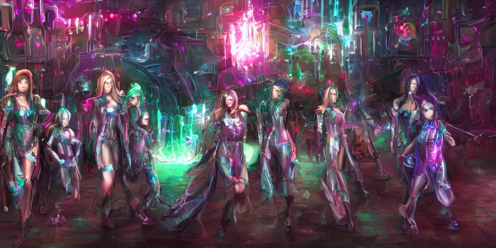 Image similar to cyber sisters of Moriae, 8k resolution